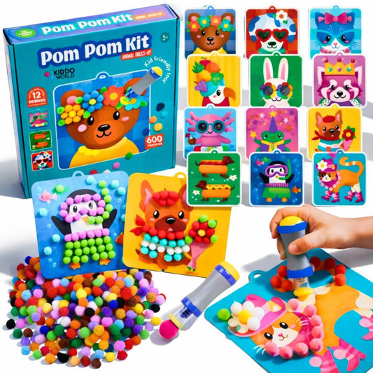 Pom Pom креативен комплект с животни