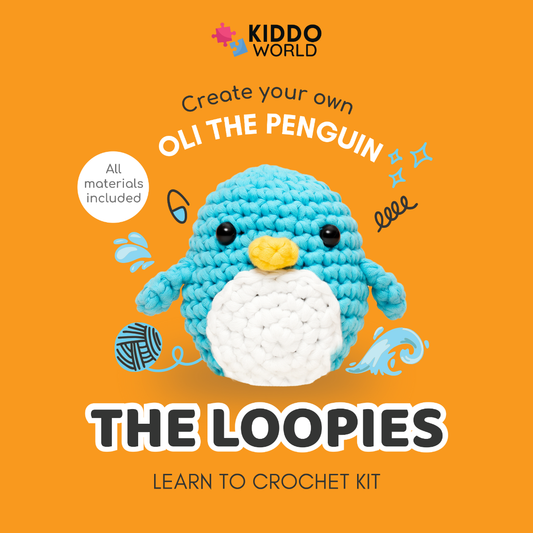 Комплект за плетене на една кука за начинаещи | Пингвин Оли