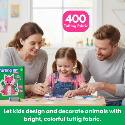 Tufting Kit | Сензорна творческа игра с цветни листчета | за деца 4+