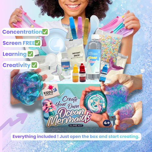 19-частен творчески SLIME комплект | Морски свят