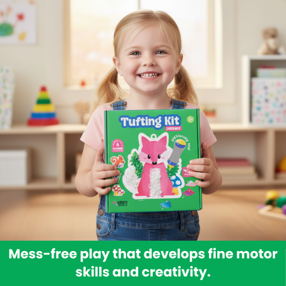 Tufting Kit | Сензорна творческа игра с цветни листчета | за деца 4+