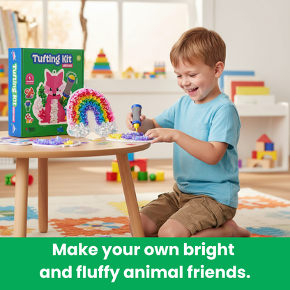 Tufting Kit | Сензорна творческа игра с цветни листчета | за деца 4+